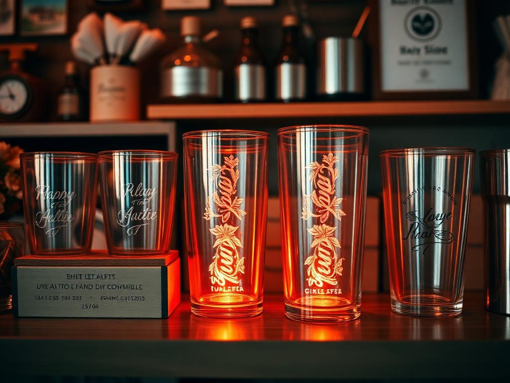 Engraved Glassware — Best-selling Etsy listing — laser-etched, made to order.